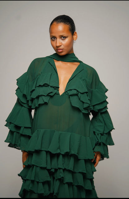 THE CONFIDENT GREEN DRESS