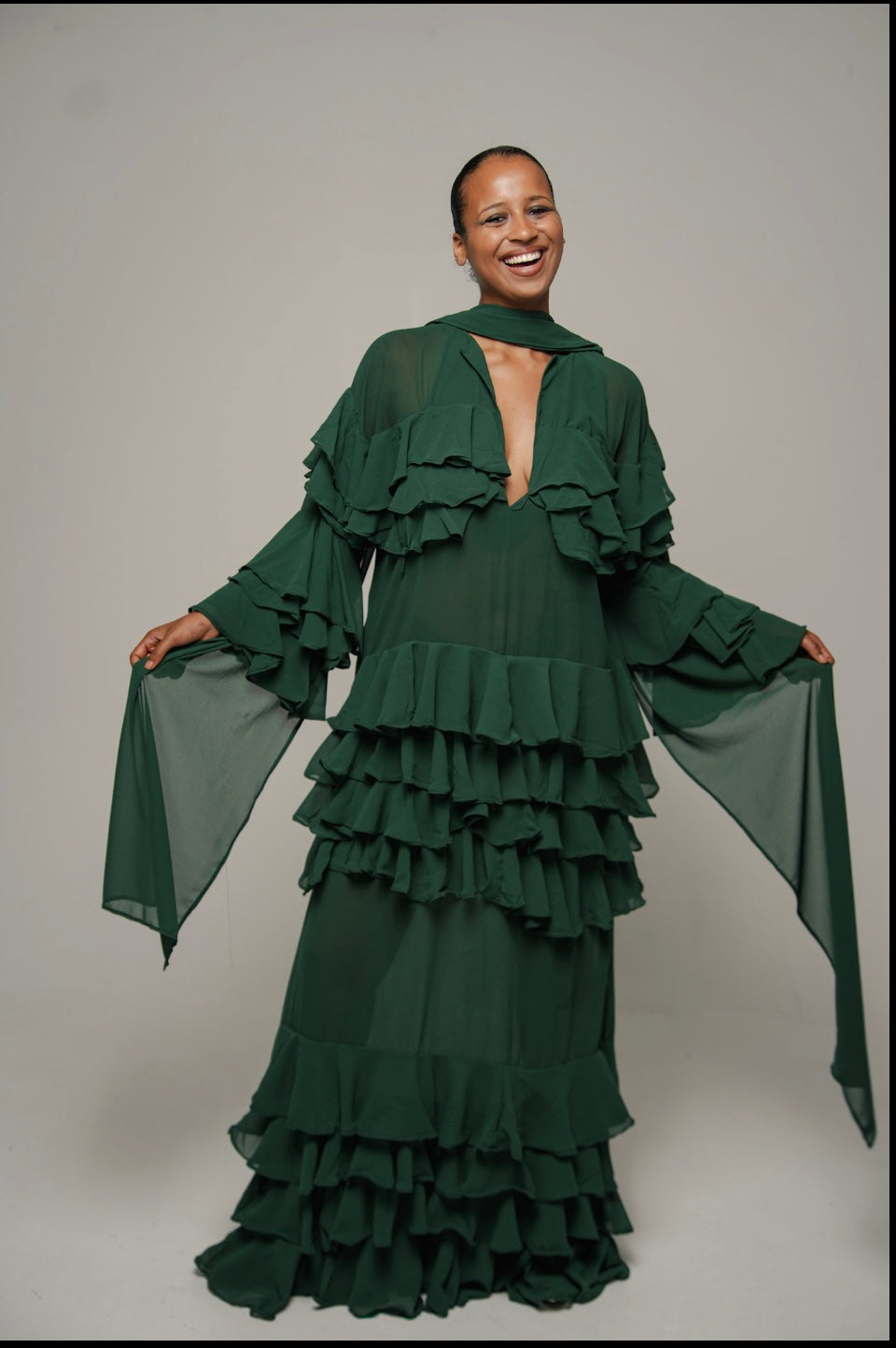 THE CONFIDENT GREEN DRESS