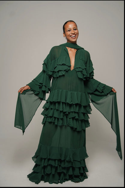 THE CONFIDENT GREEN DRESS