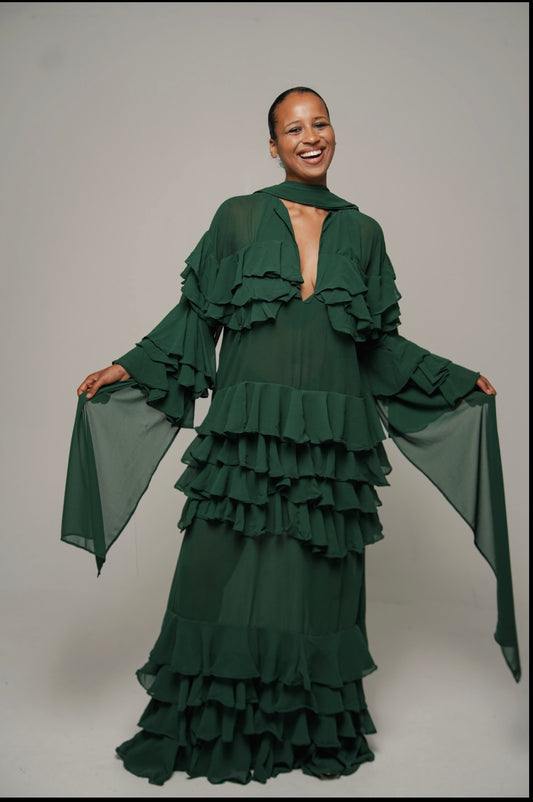 THE CONFIDENT GREEN DRESS