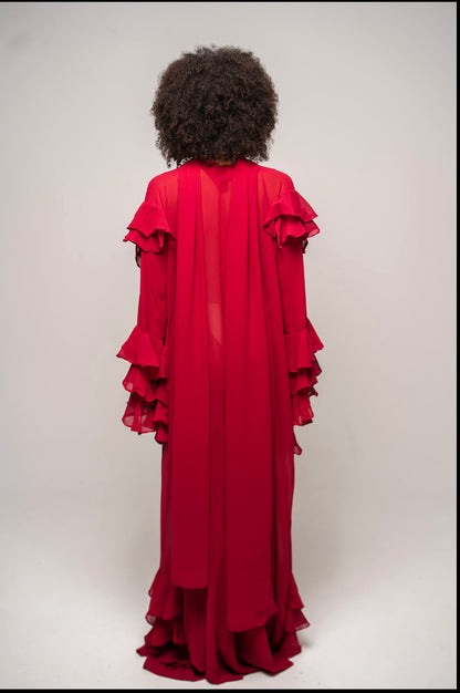 THE CONFIDENT Burgundy Dress