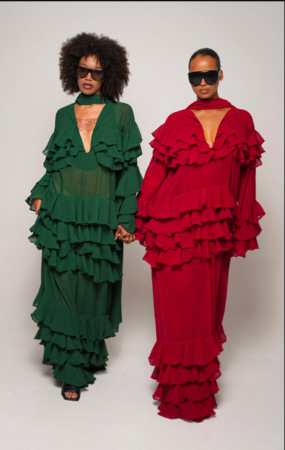 THE CONFIDENT GREEN DRESS