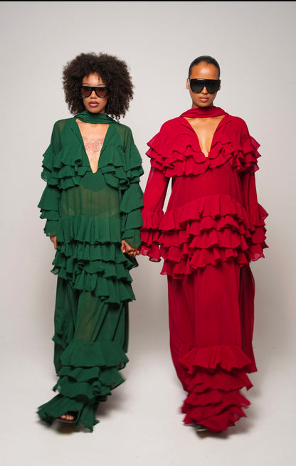 THE CONFIDENT GREEN DRESS