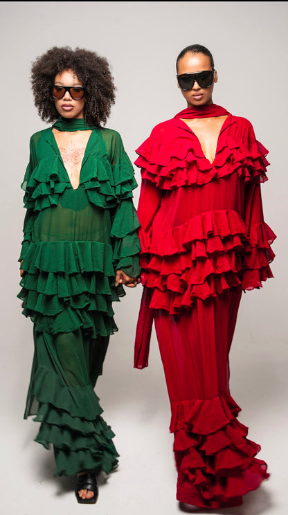 THE CONFIDENT GREEN DRESS