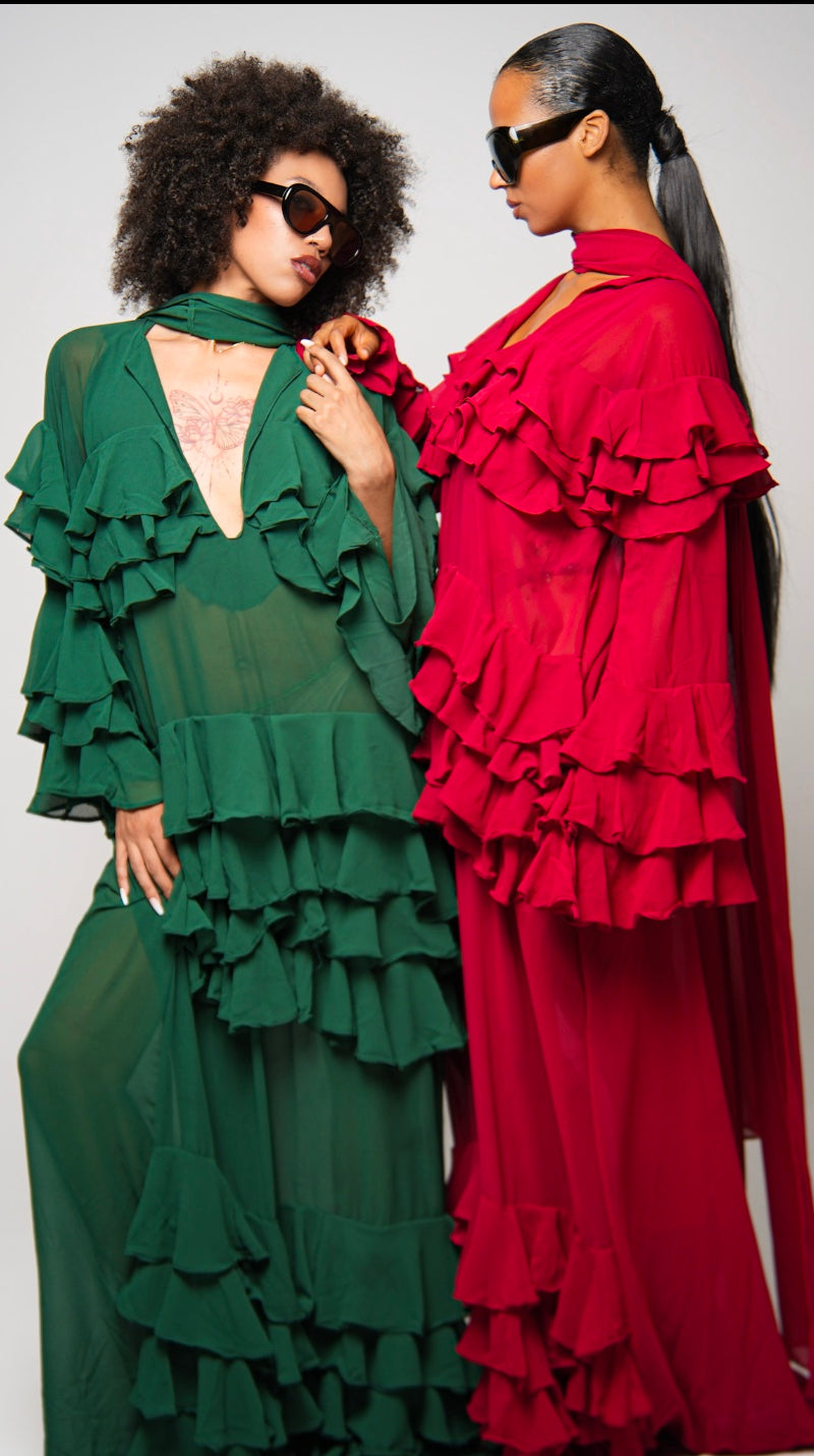 THE CONFIDENT GREEN DRESS